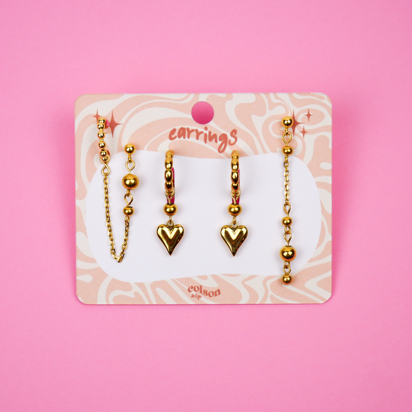 LOVE BUBBLE - boucles dorées