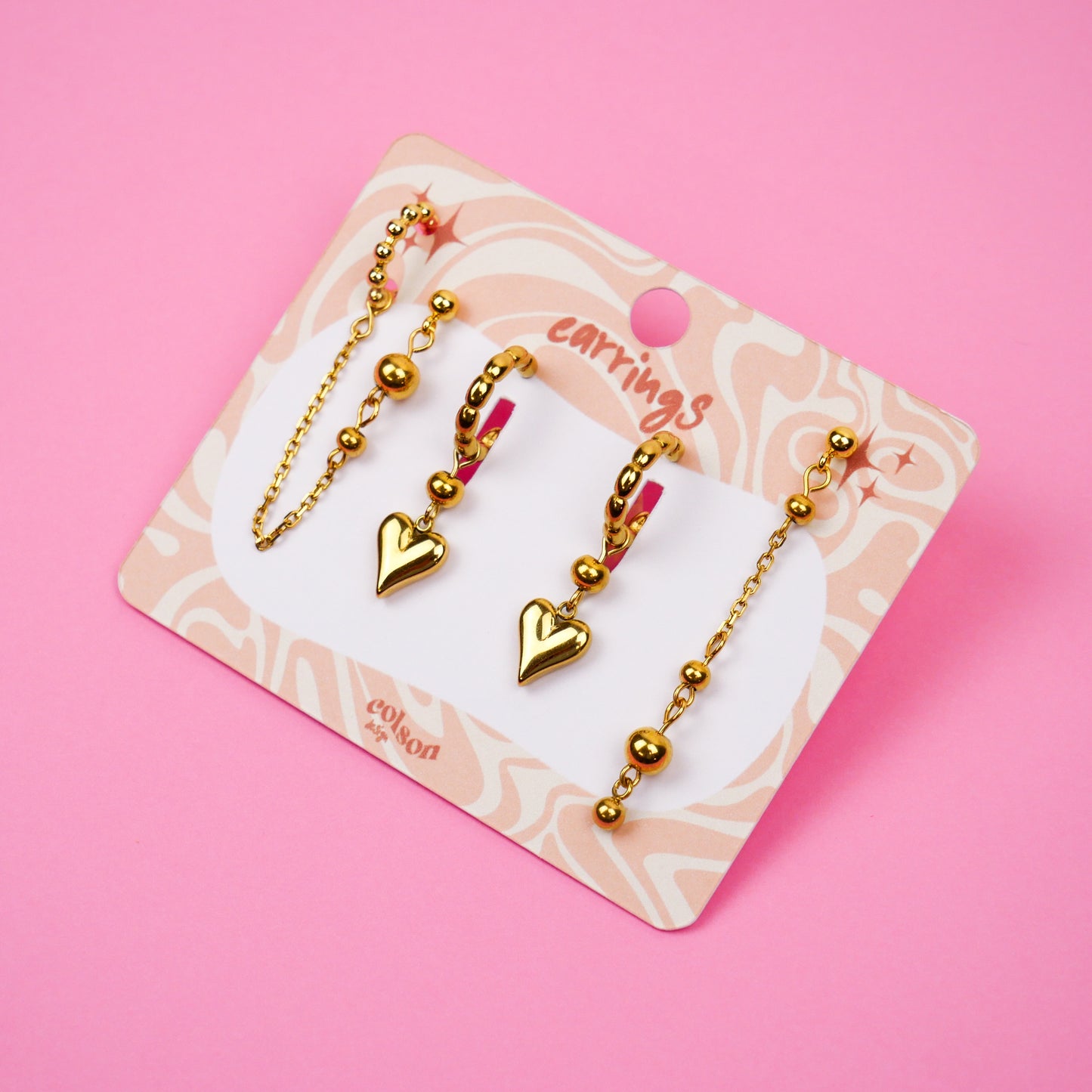 LOVE BUBBLE - boucles dorées