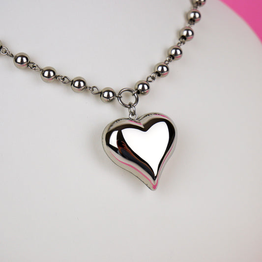 LOVE BUBBLE - collier argenté