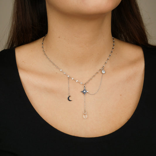 STARRY NIGHT - collier argenté