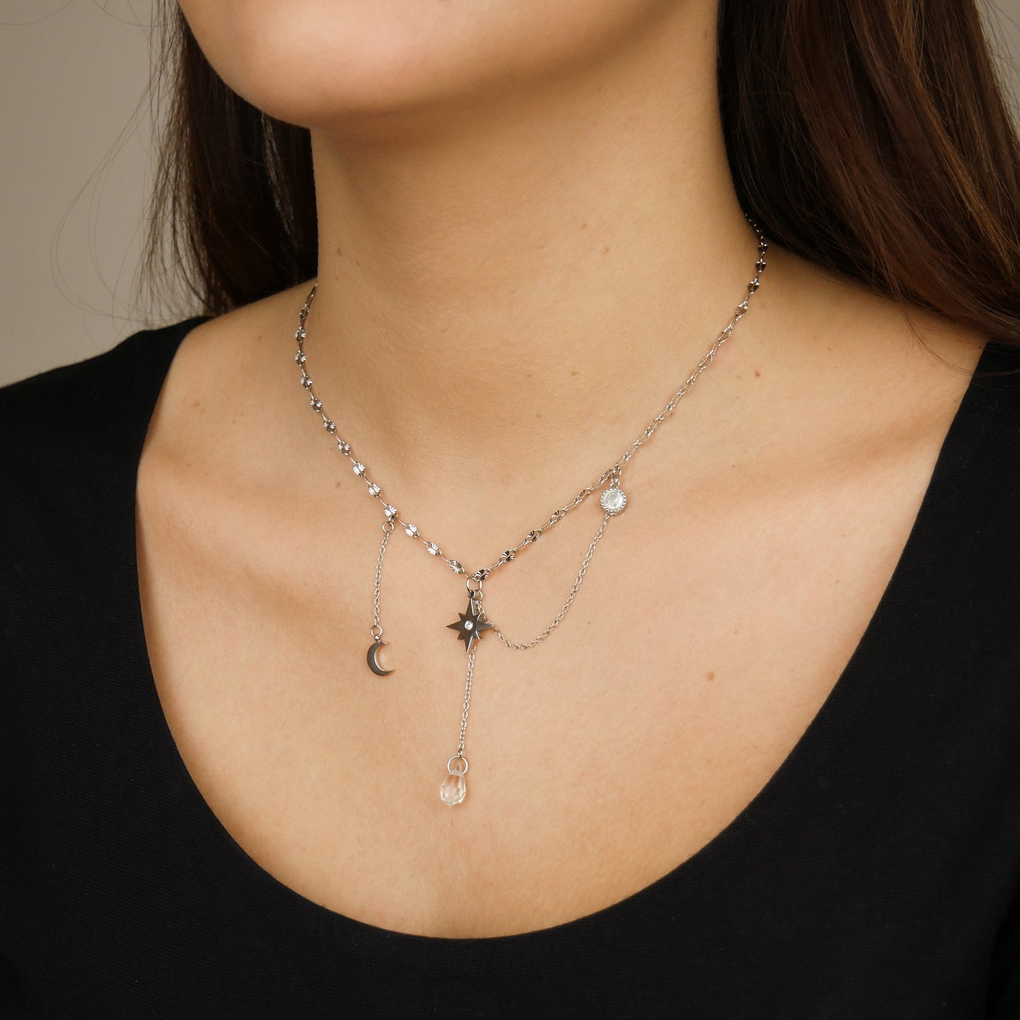 STARRY NIGHT - collier argenté