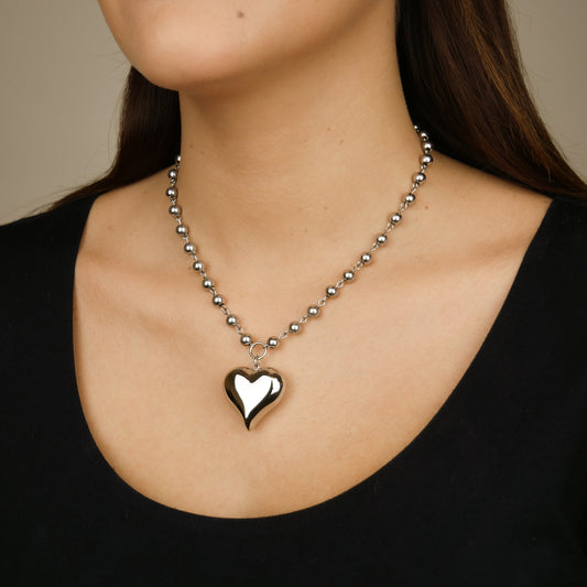 LOVE BUBBLE - collier argenté
