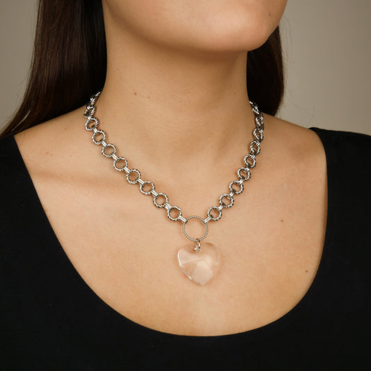 BOLD LOVE - collier argenté