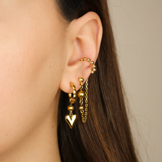 LOVE BUBBLE - boucles dorées