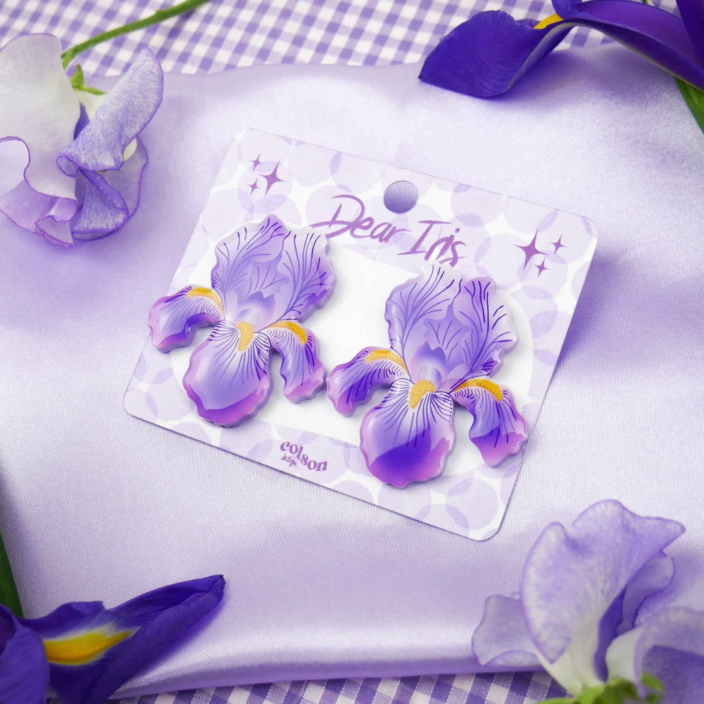 IRIS BLOOM - large earrings