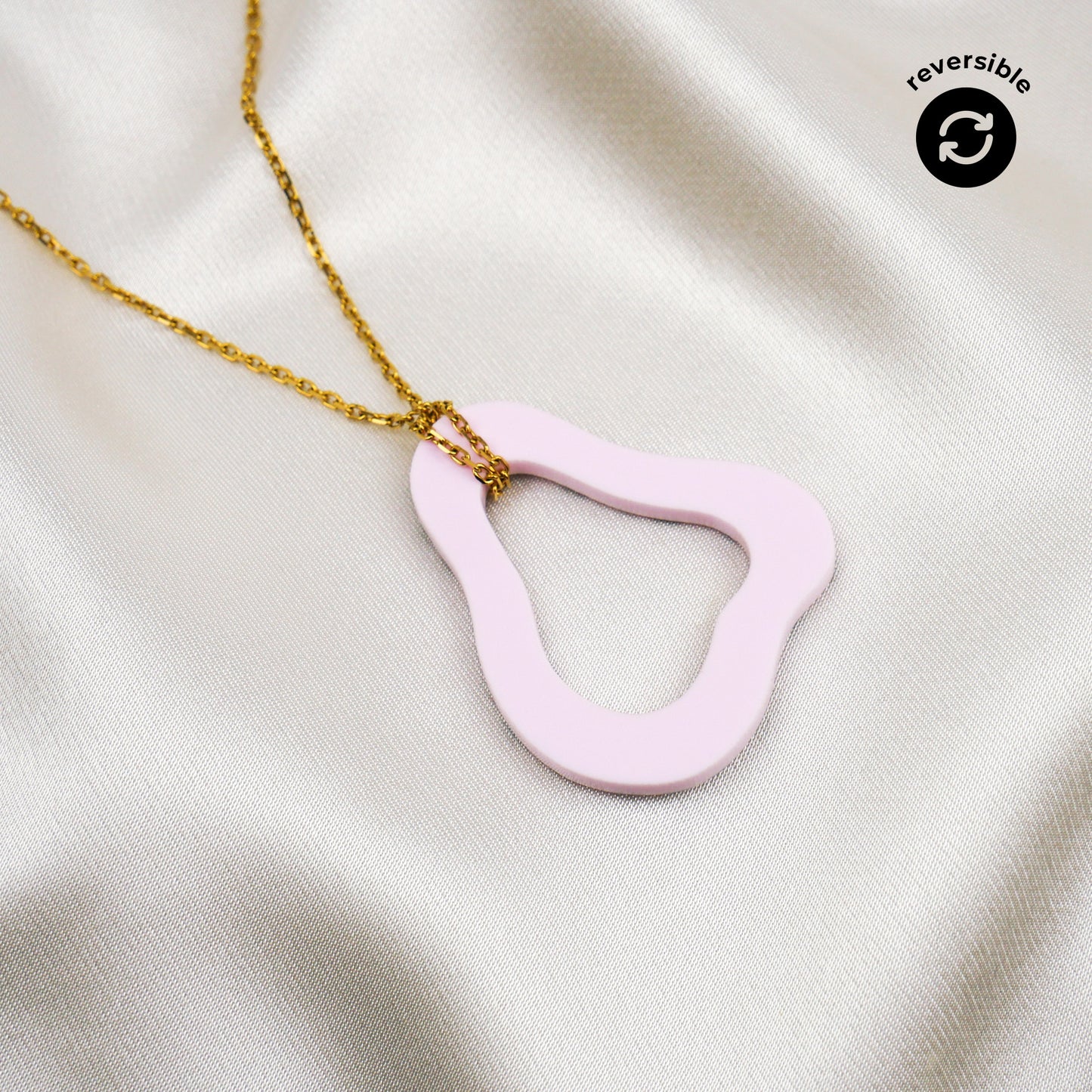 FORMA necklace - pink polka dot