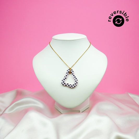 FORMA necklace - pink polka dot