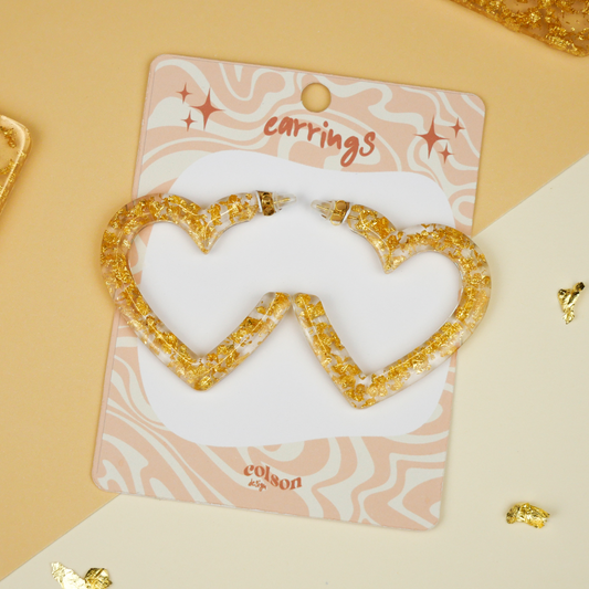 MAXI HEARTS - gold